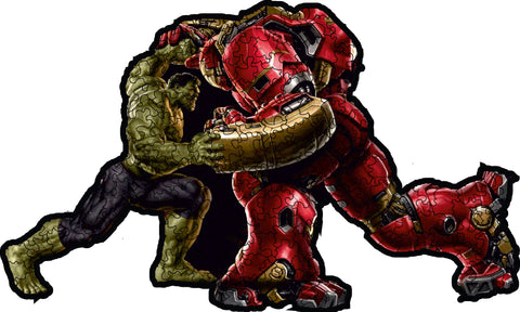 Dřevěné puzzle Hulk-Buster