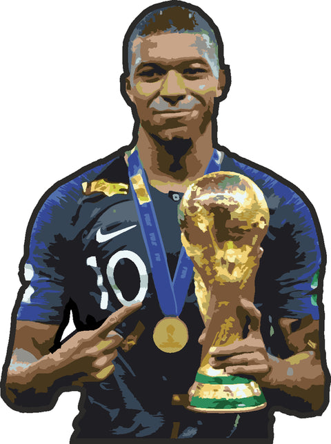 Dřevěné puzzle KMbappé