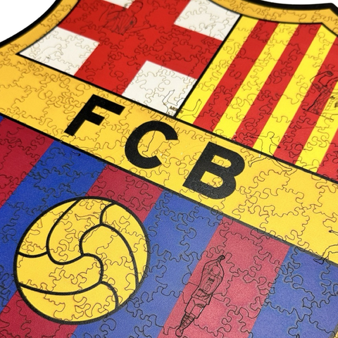 Dřevěné puzzle FC Barcelona