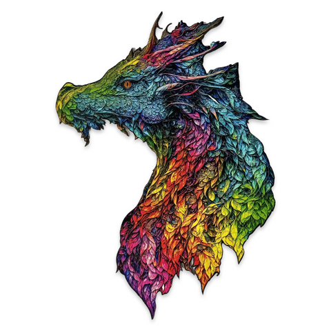 Dřevěné puzzle Mountain Dragon