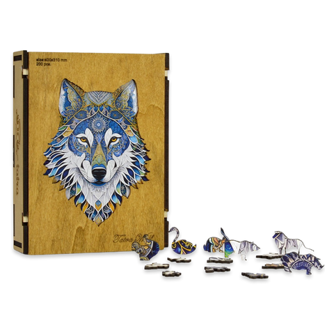 Dřevěné puzzle Tatra Wolf