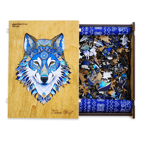 Dřevěné puzzle Tatra Wolf